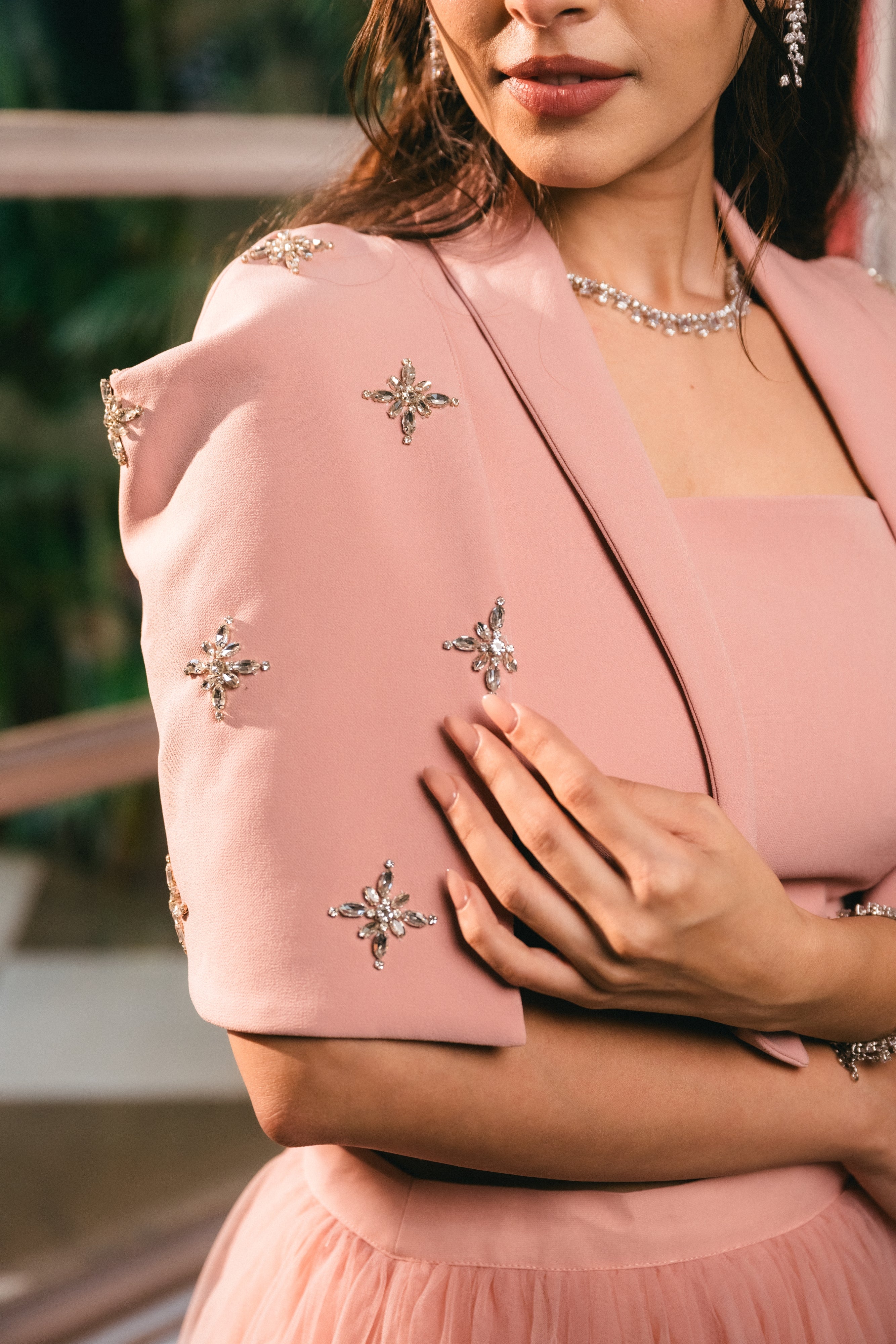 Rose Stardust Blazer Set