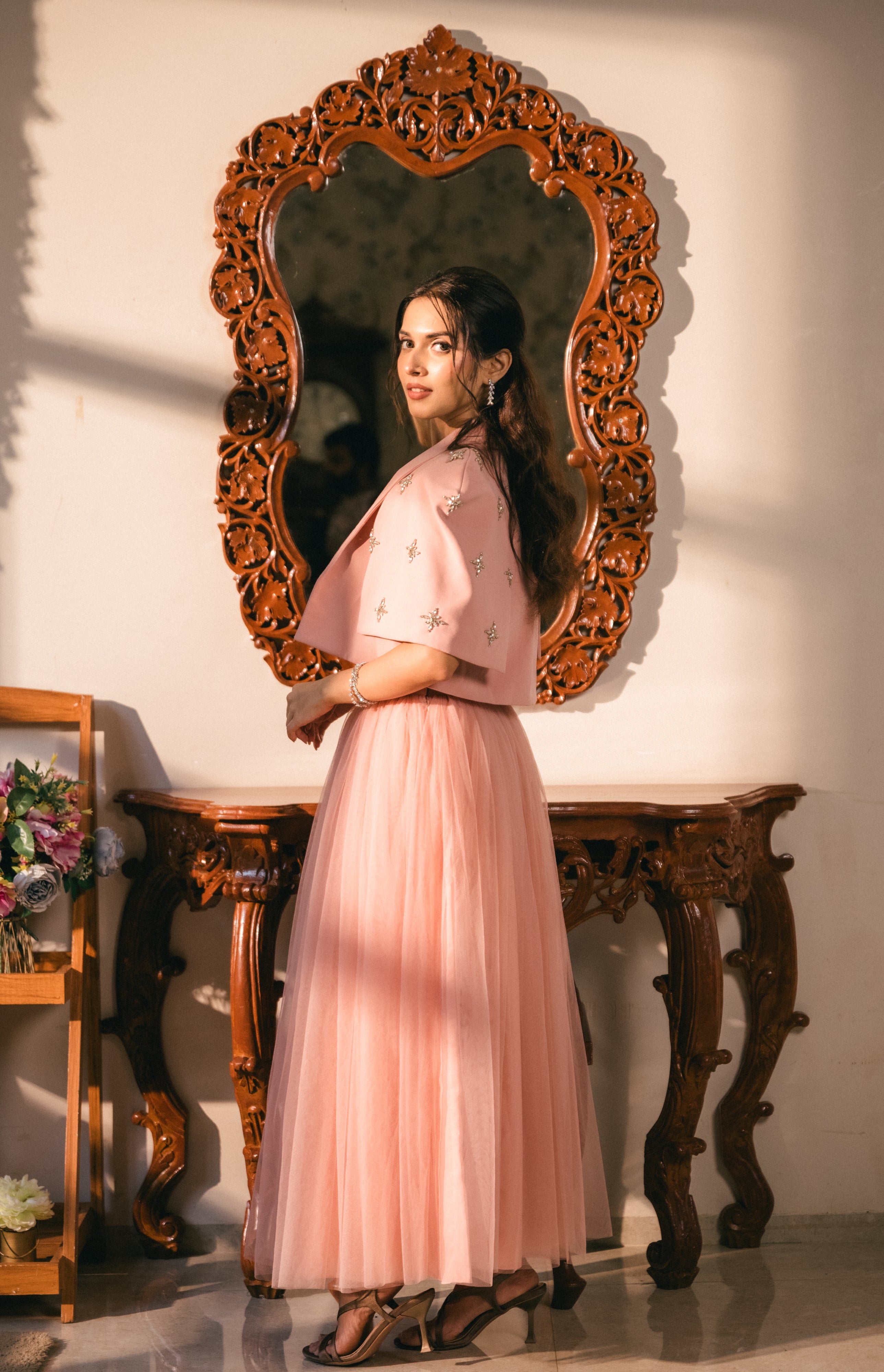 Rose Stardust Blazer Set