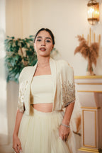 Ivory Astra Blazer Set - TAMASA
