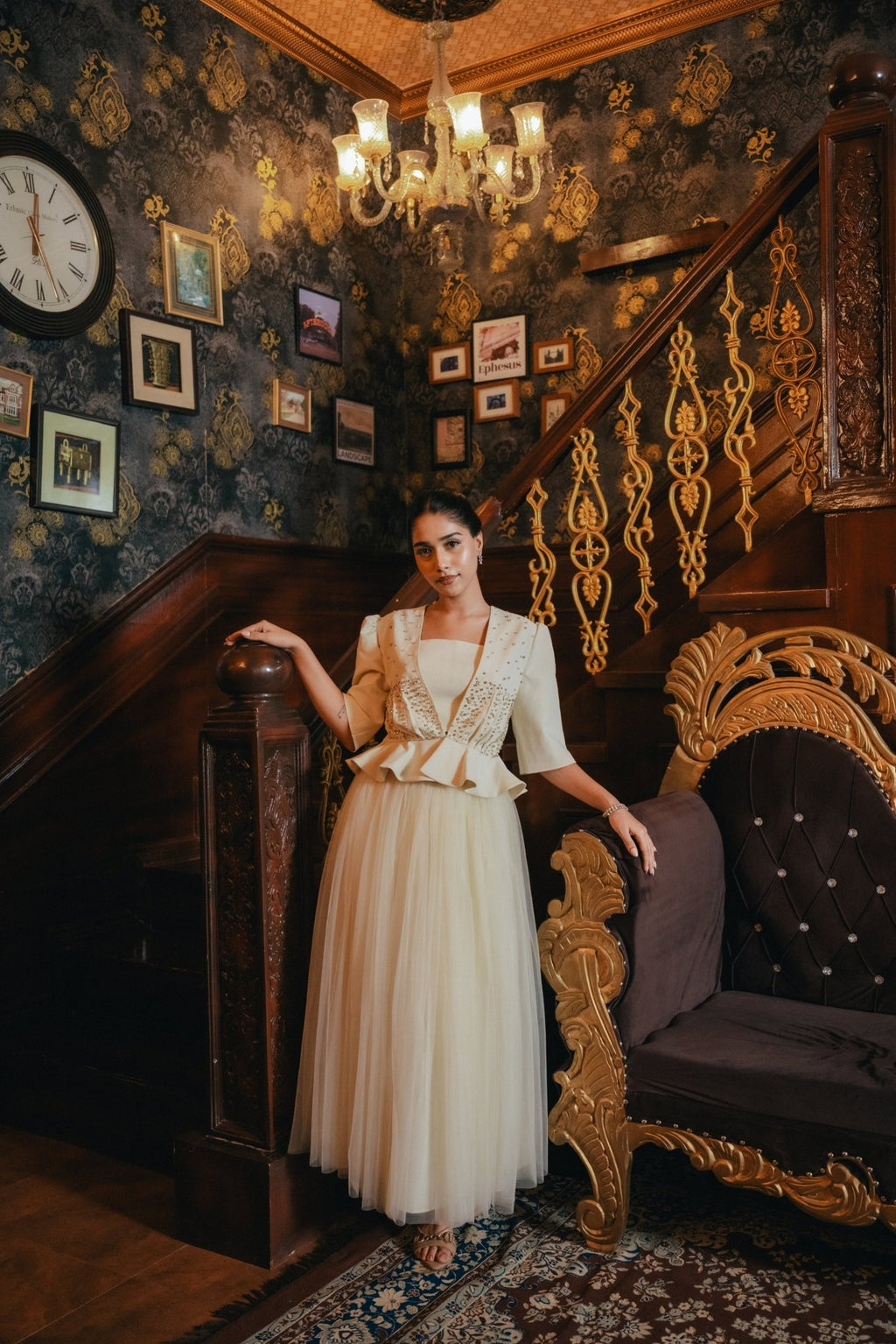Ivory Opal Skirt Set - TAMASA