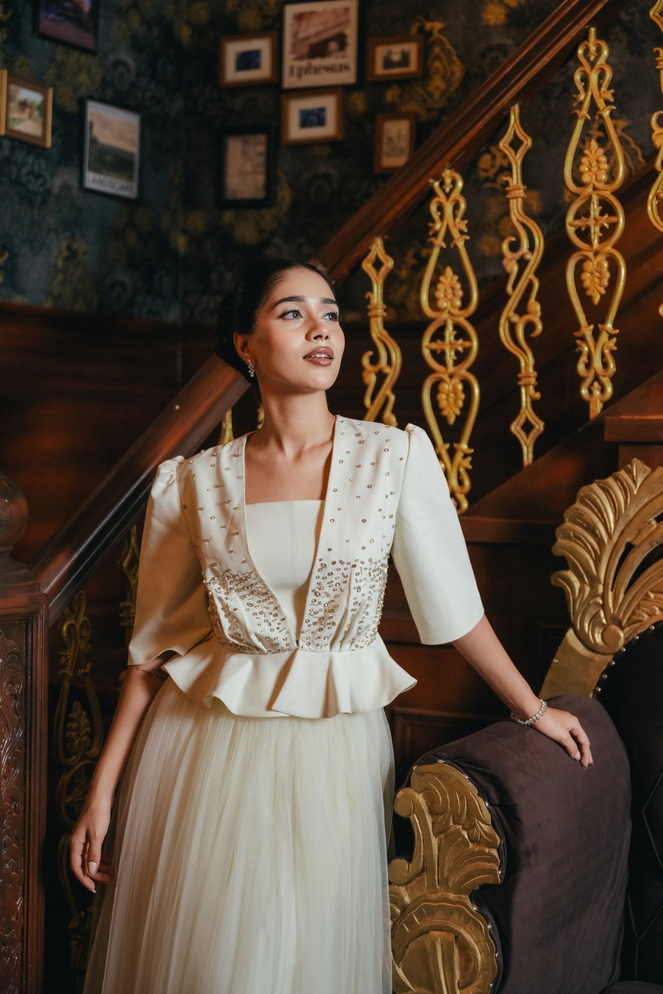 Ivory Opal Skirt Set - TAMASA