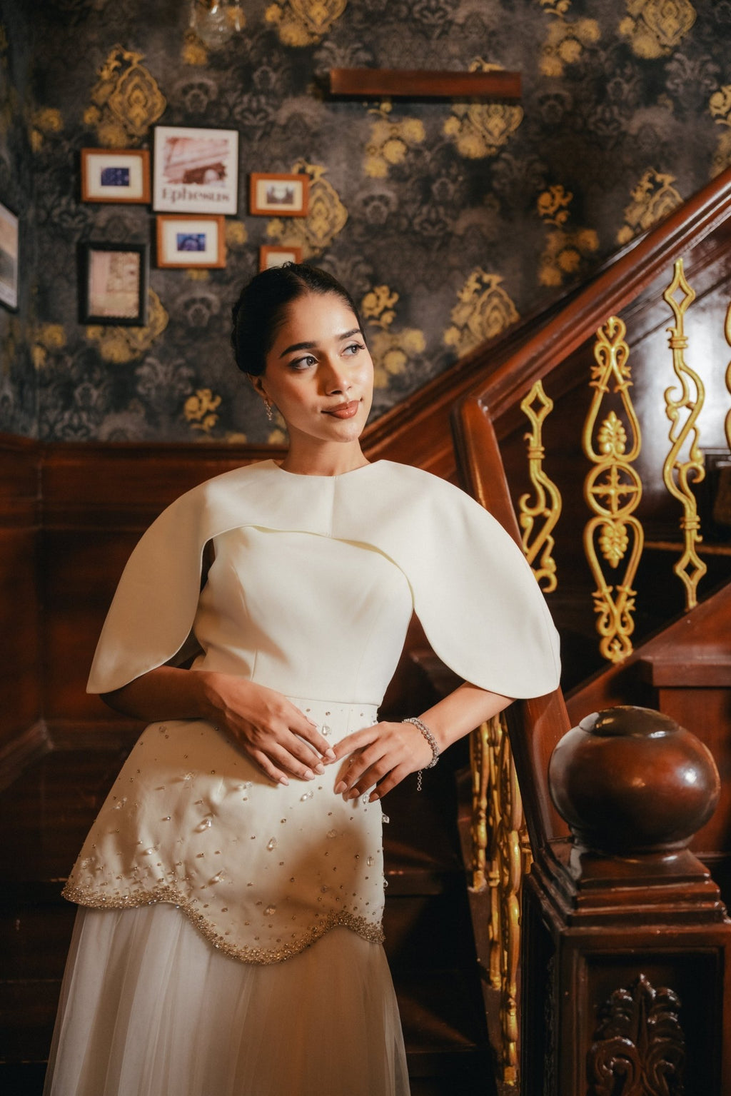 Ivory Pearl Cape Set - TAMASA