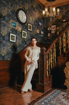 Ivory Regent Blazer Set - TAMASA
