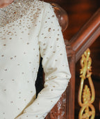Ivory Regent Blazer Set - TAMASA